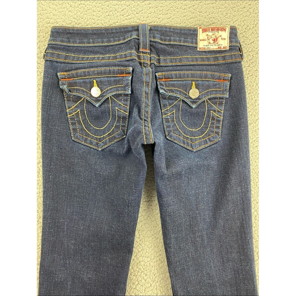 True Religion Joey Row Seat Flare Jeans Women’s Dark Wash Low Rise Y2K  Size: 29